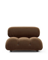 Cameleon 70™ armless module | deep tufting - mocha velvet - modules 70 | modular sofa element | madorne