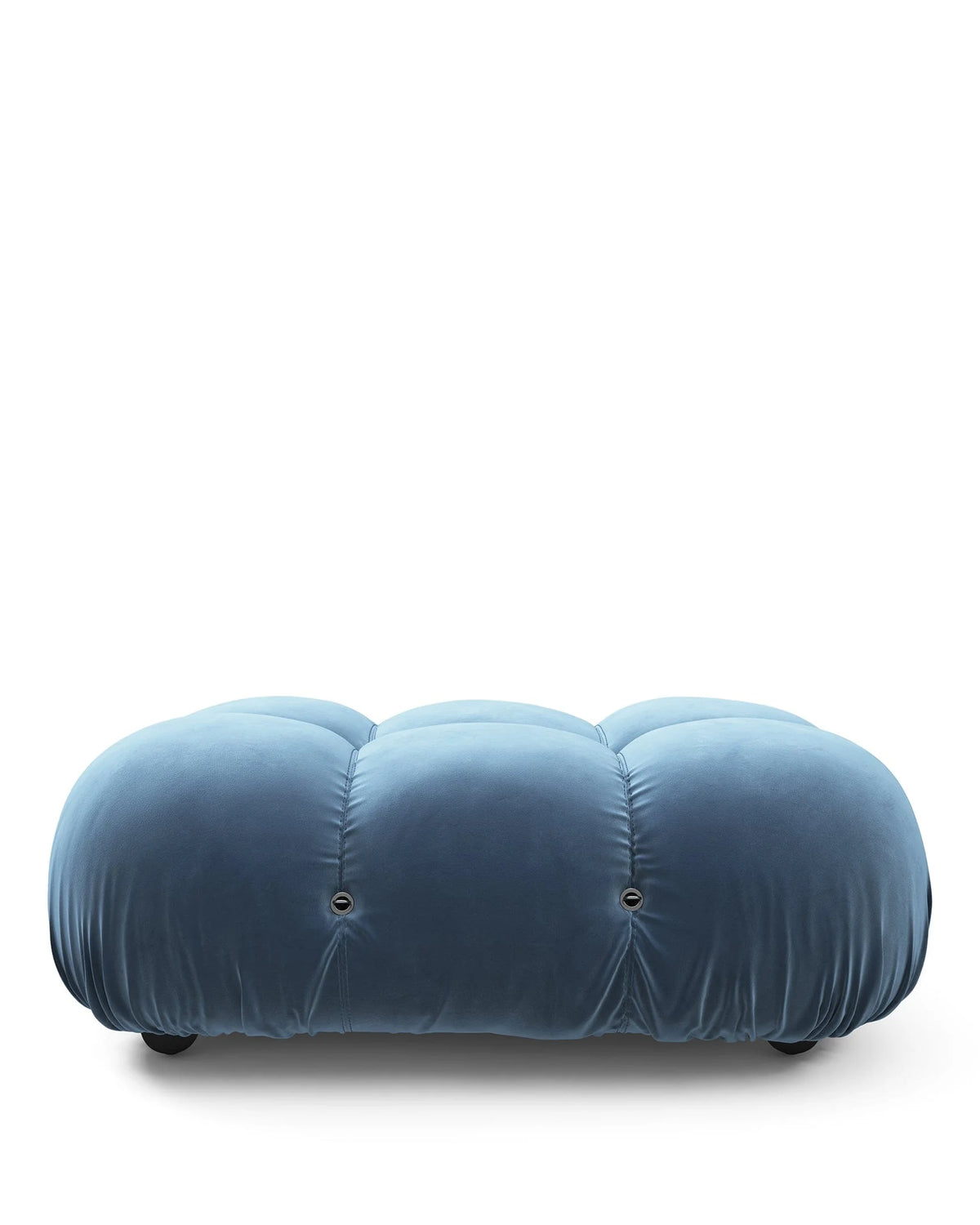 Cameleon 70™ ottoman | deep tufting - aegean blue velvet - stools & ottomans 70 | designer | madorne