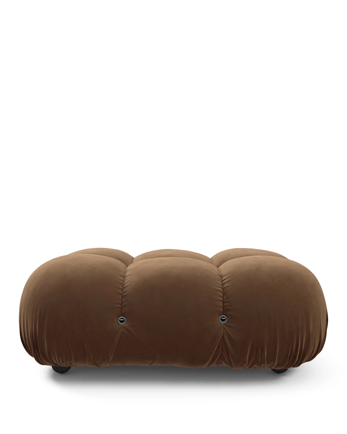 Cameleon 70™ ottoman | deep tufting - mocha velvet - stools & ottomans 70 | designer | madorne