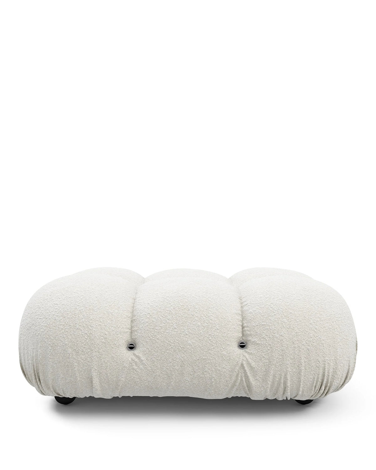 Cameleon 70™ ottoman | deep tufting - white boucle - stools & ottomans 70 | designer | madorne