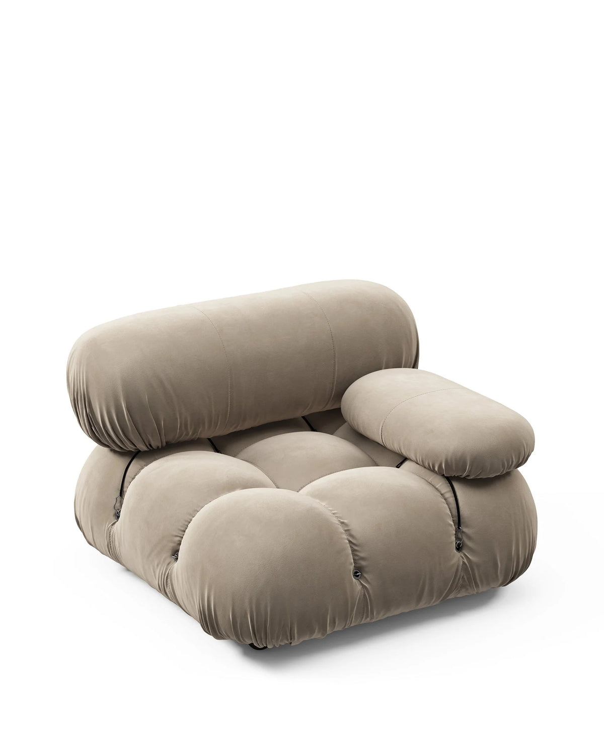Cameleon 70™ right-arm module | deep tufting - modules 70 | modular sofa element | madorne