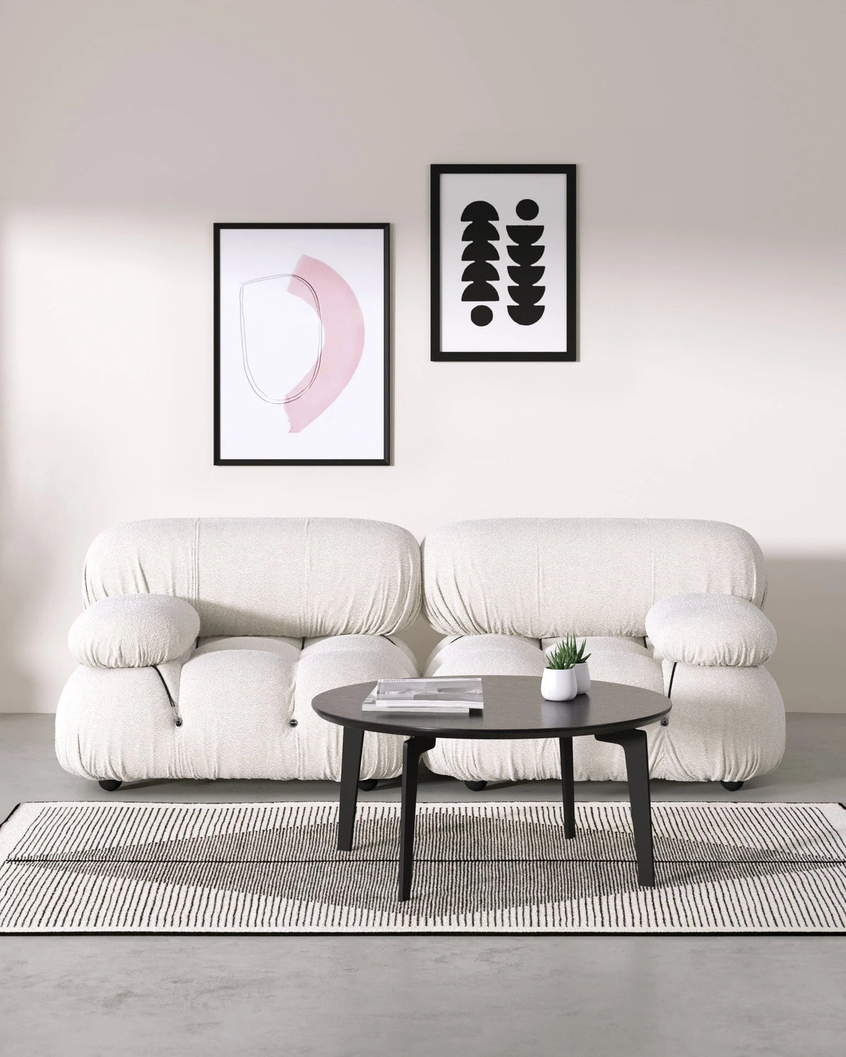 Cameleon 70™ right-arm module | deep tufting - modules 70 | modular sofa element | madorne