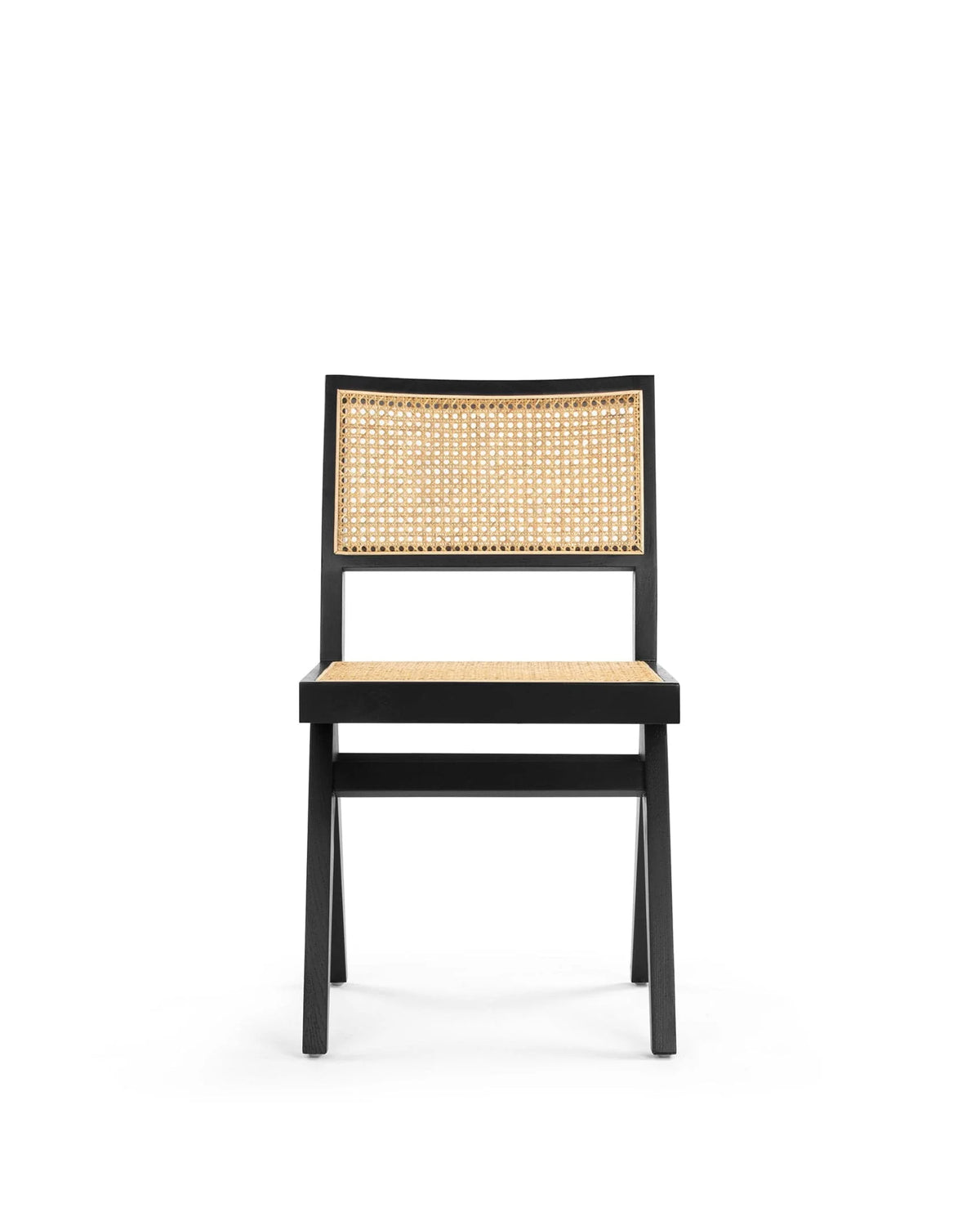 Capitol 50™ dining chair | cane and solid wood - black - chairs 50 | madorne