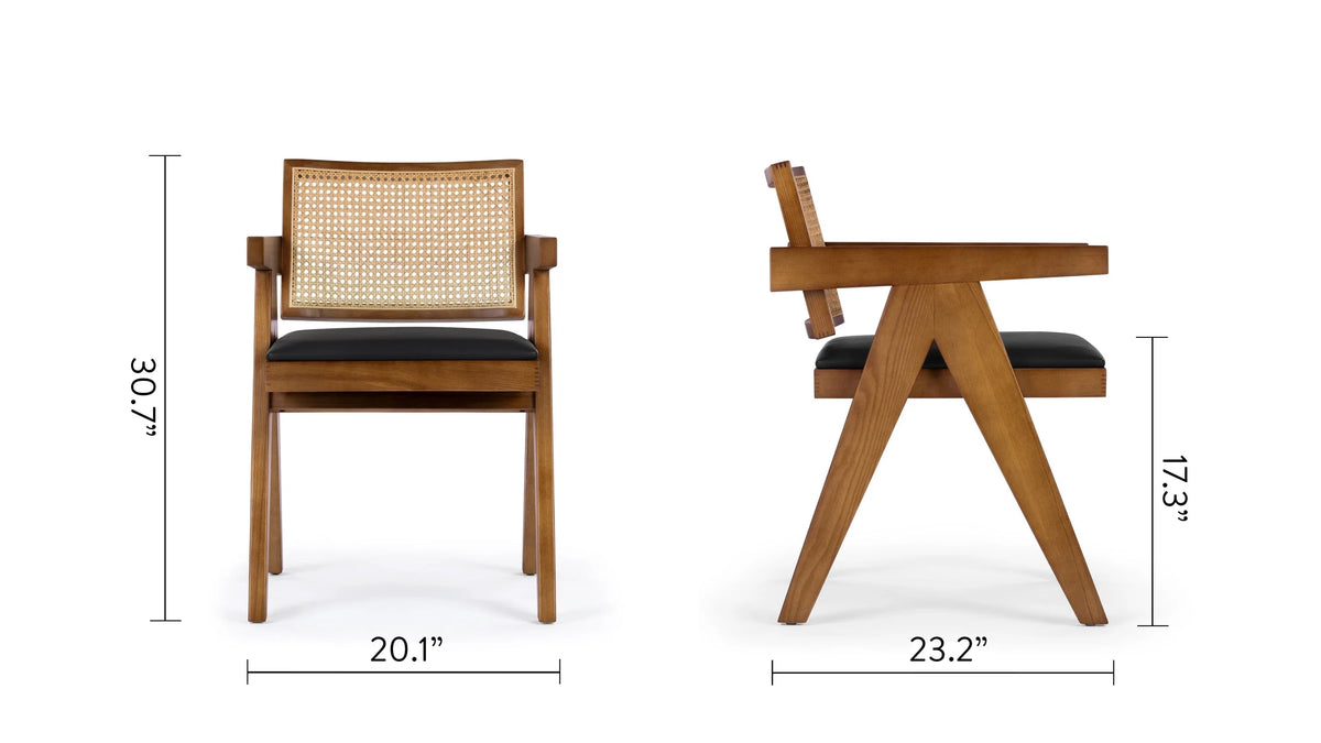 Capitol 50™ rattan armchair | solid wood - dining chairs 50 | designer chair | madorne