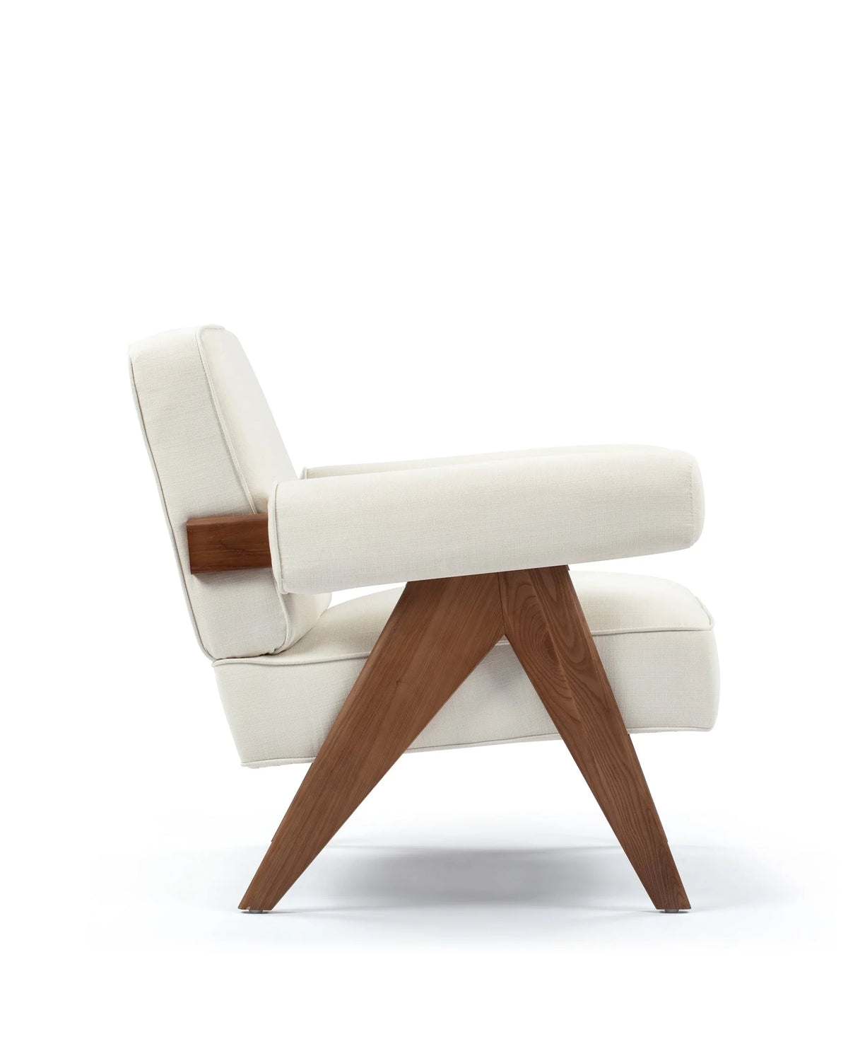 Capitol 50™ upholstered lounge chair | compass legs - chairs 50 | madorne