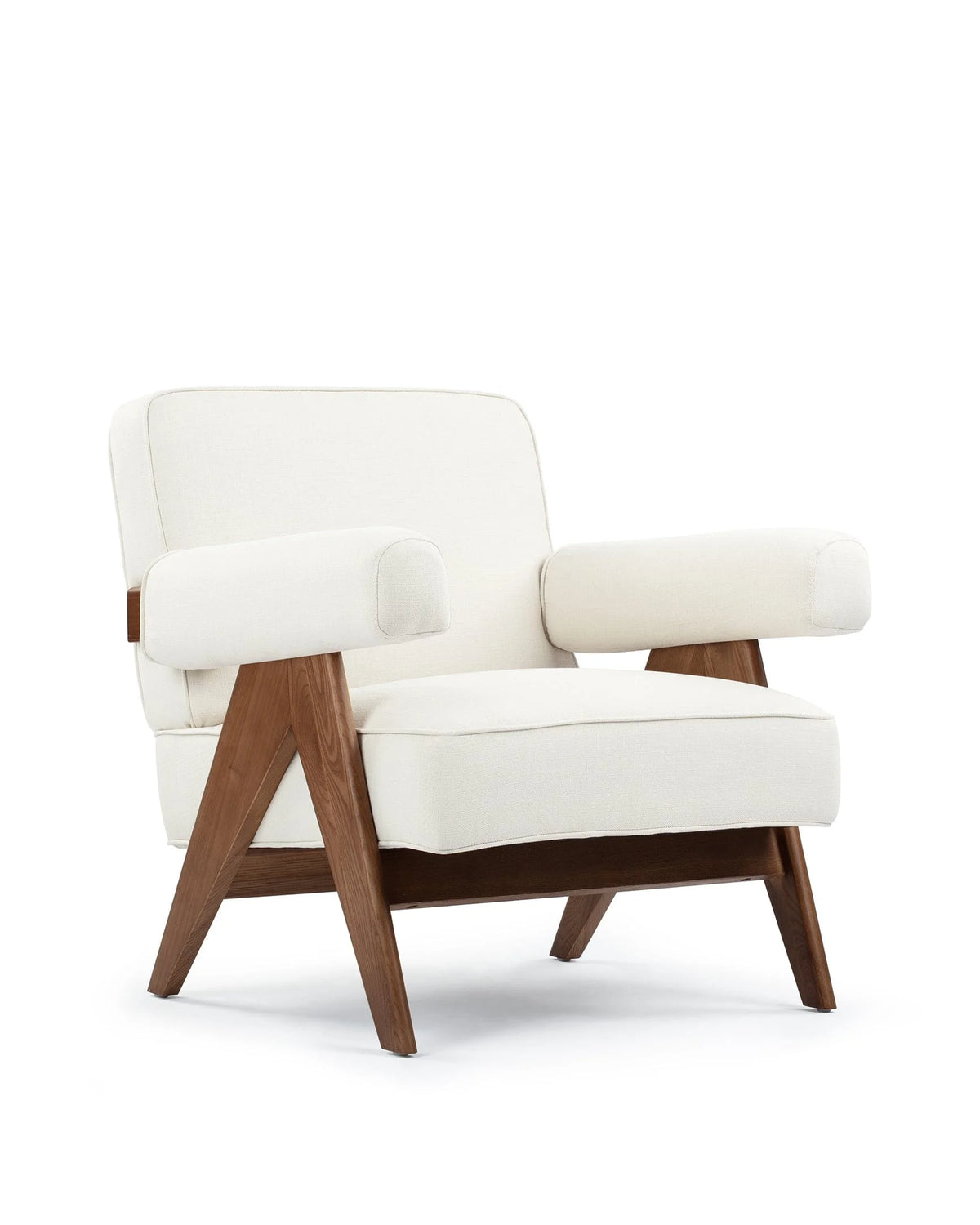Capitol 50™ upholstered lounge chair | compass legs - chairs 50 | madorne