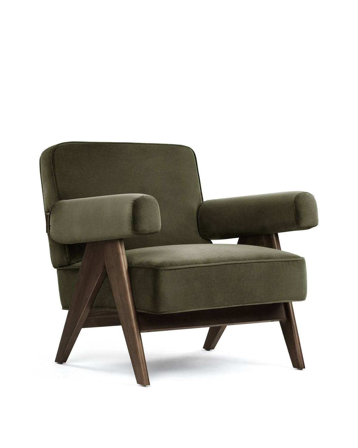 Capitol 50™ upholstered lounge chair | compass legs - chairs 50 | madorne