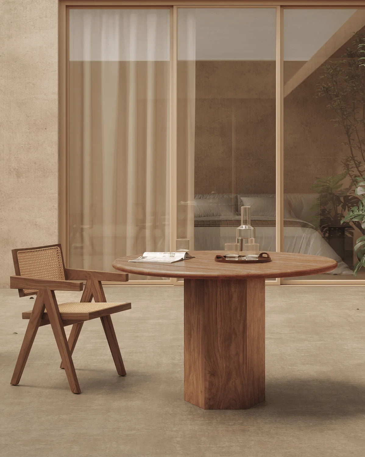 Capitol teak™ outdoor armchair | woven seat - dining chairs teak | chair | madorne
