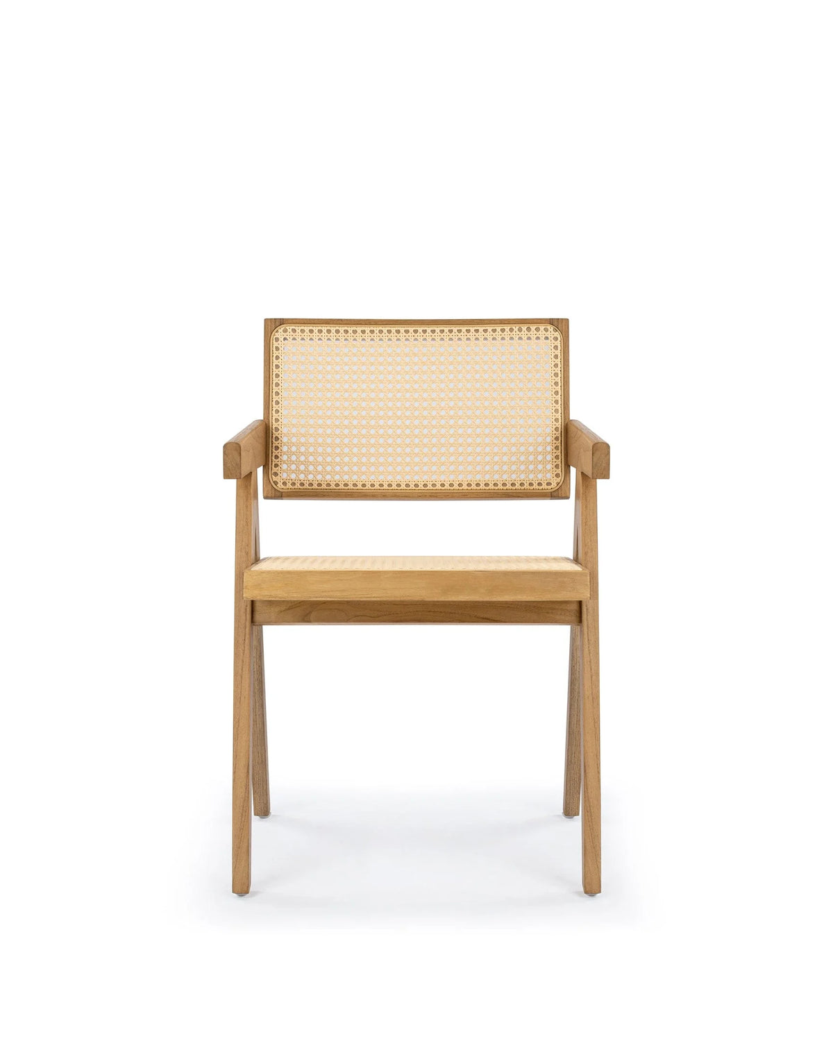 Capitol teak™ outdoor armchair | woven seat - natural teak - dining chairs | chair | madorne