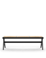 Capitol weave™ bench | black rattan - benches & daybeds weave | upholstered | madorne