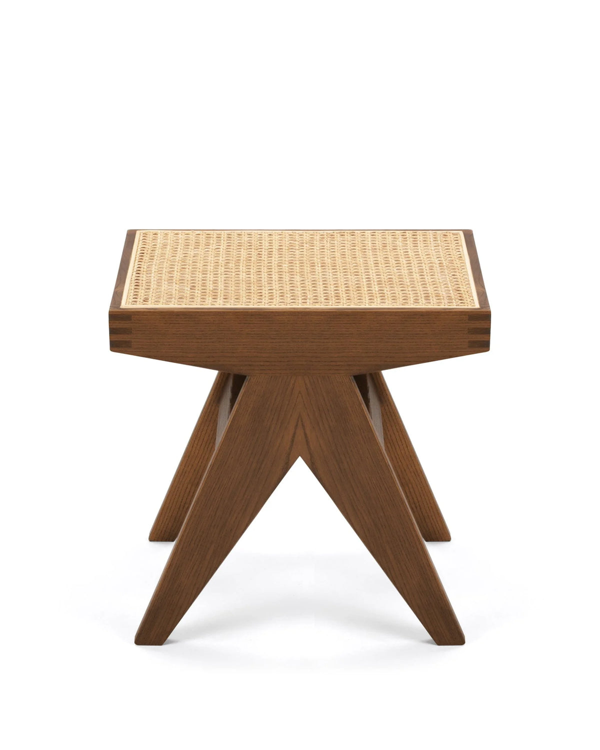 Capitol weave™ stool | walnut - low - stools & ottomans weave | modern ottoman | madorne