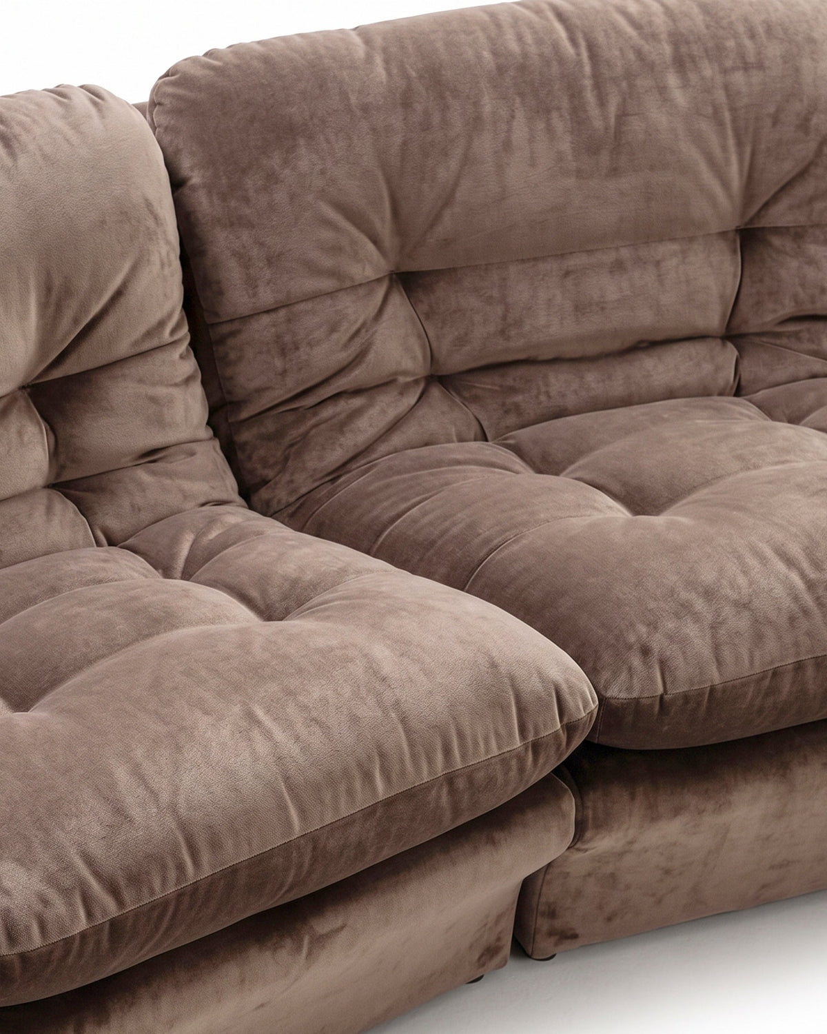 Carson curve™ modular sofa | mink velvet - sofas curved | curve by madorne