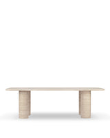 Cata™ dining table | honed travertine - tables cata | modern | madorne