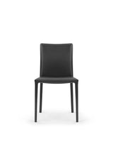 Cavo 77™ dining chair | tailored leather shell - black waxed - chairs 77 | designer | madorne