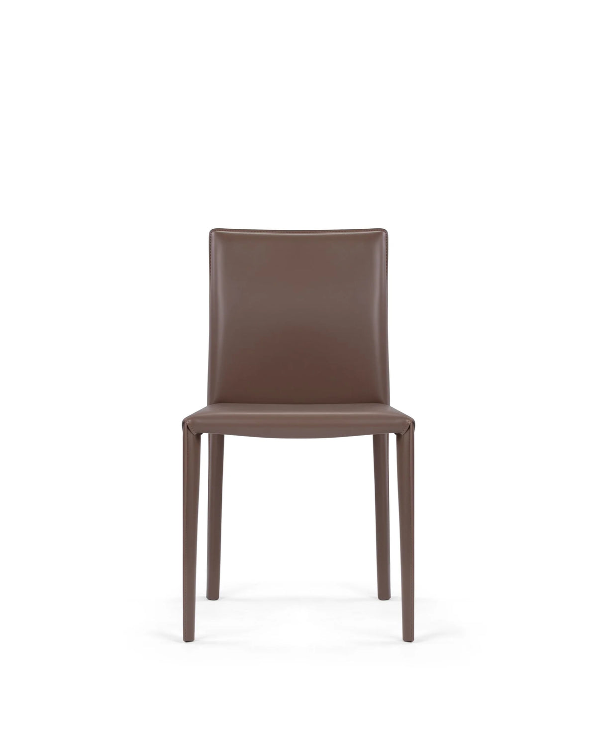 Cavo 77™ dining chair | tailored leather shell - brown waxed - chairs 77 | designer | madorne