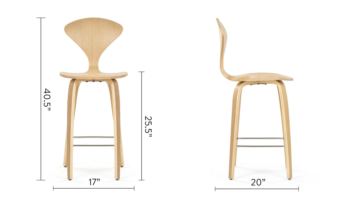 Cherna™ counter stool | molded ash - bar & stools cherner stool-inspired | madorne