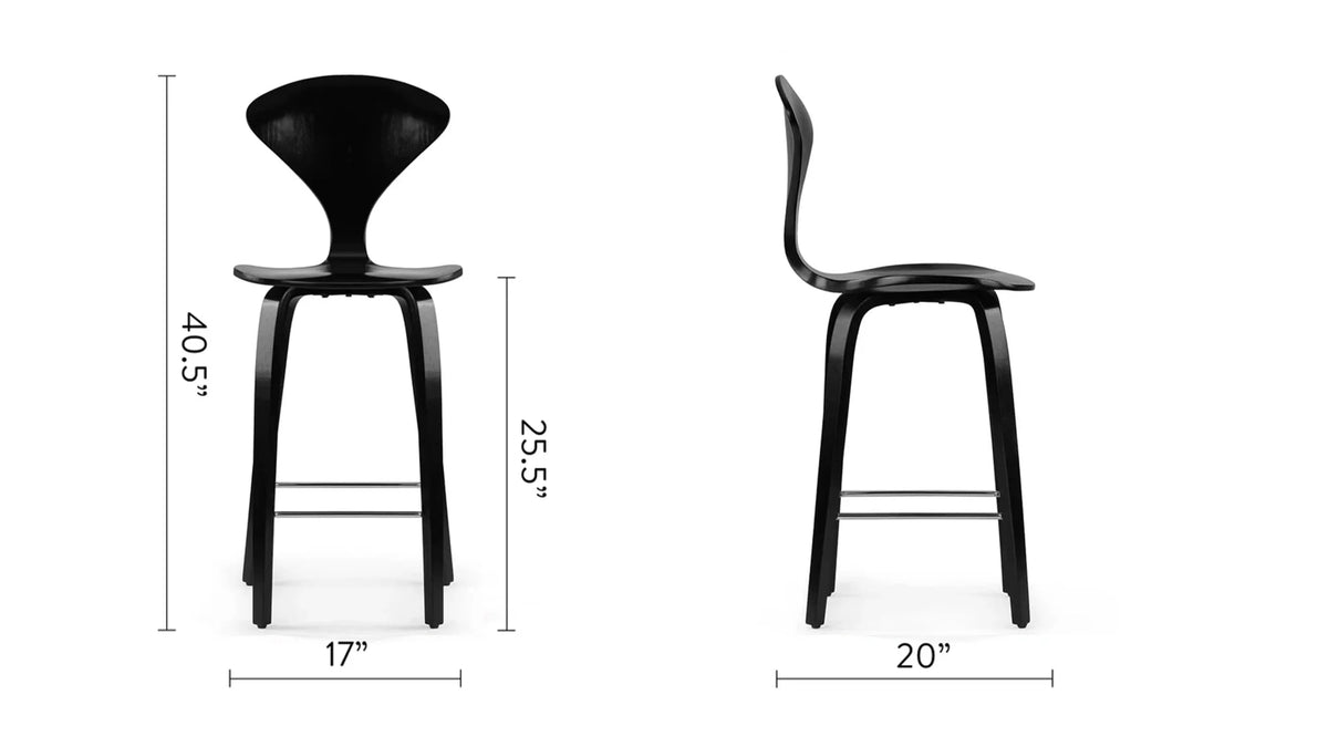 Cherna™ counter stool | molded ash - bar & stools cherner stool-inspired | madorne