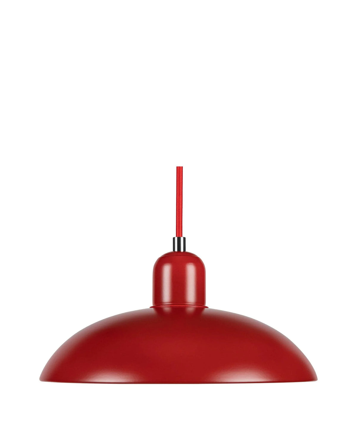 Cila™ pendant | domed steel shade - red - lighting kaiser idell 6631-p pendant-inspired | madorne