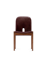 Cinque 65™ side chair | upholstered wood - oxblood vegan leather - dining chairs 65 inspired by scarpa 121 | madorne