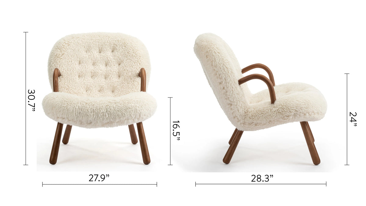 Clama 44™ lounge chair | textured upholstery - chairs 44 | madorne
