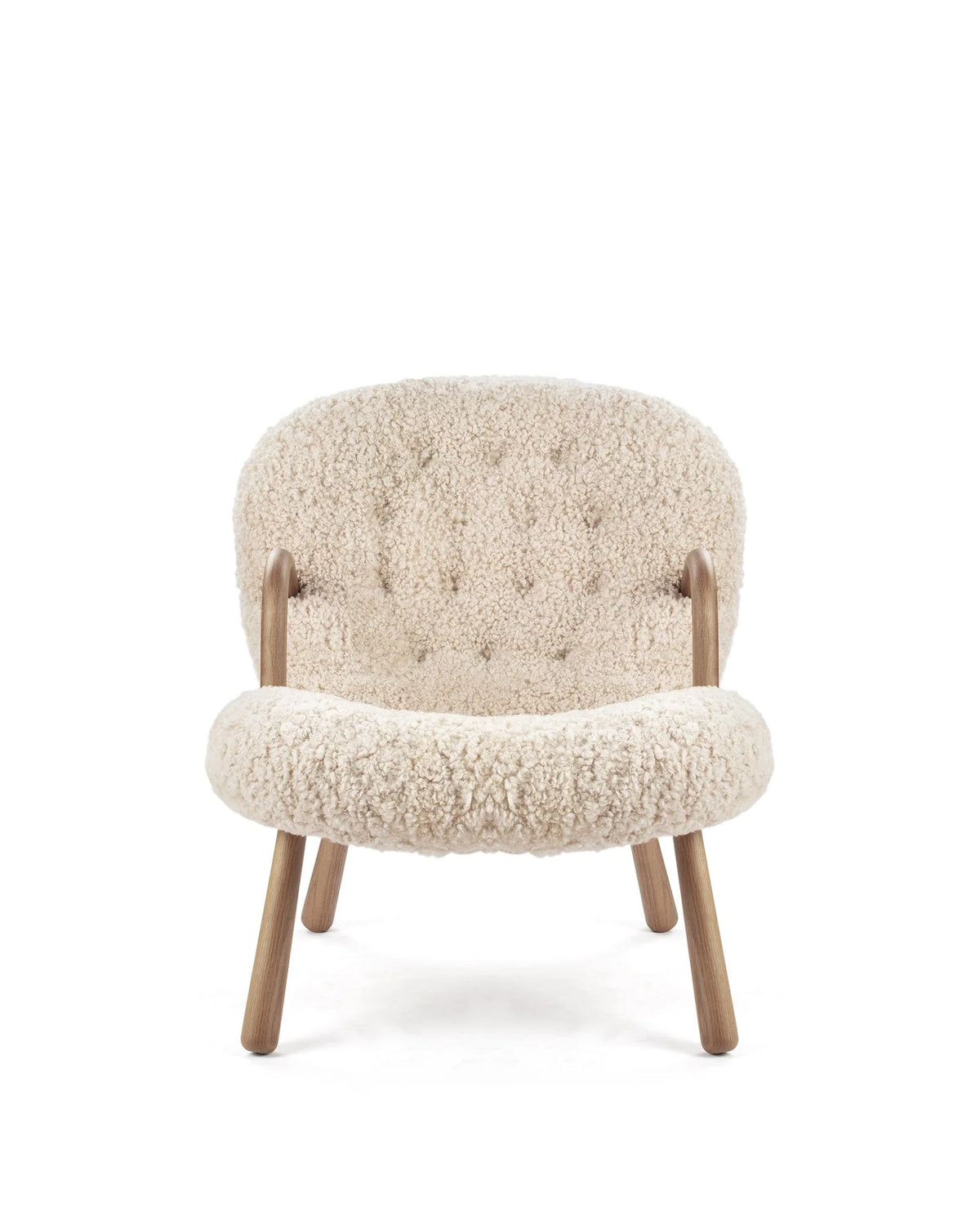 Clama 44™ lounge chair | textured upholstery - natural luxe sheepskin - chairs 44 | madorne