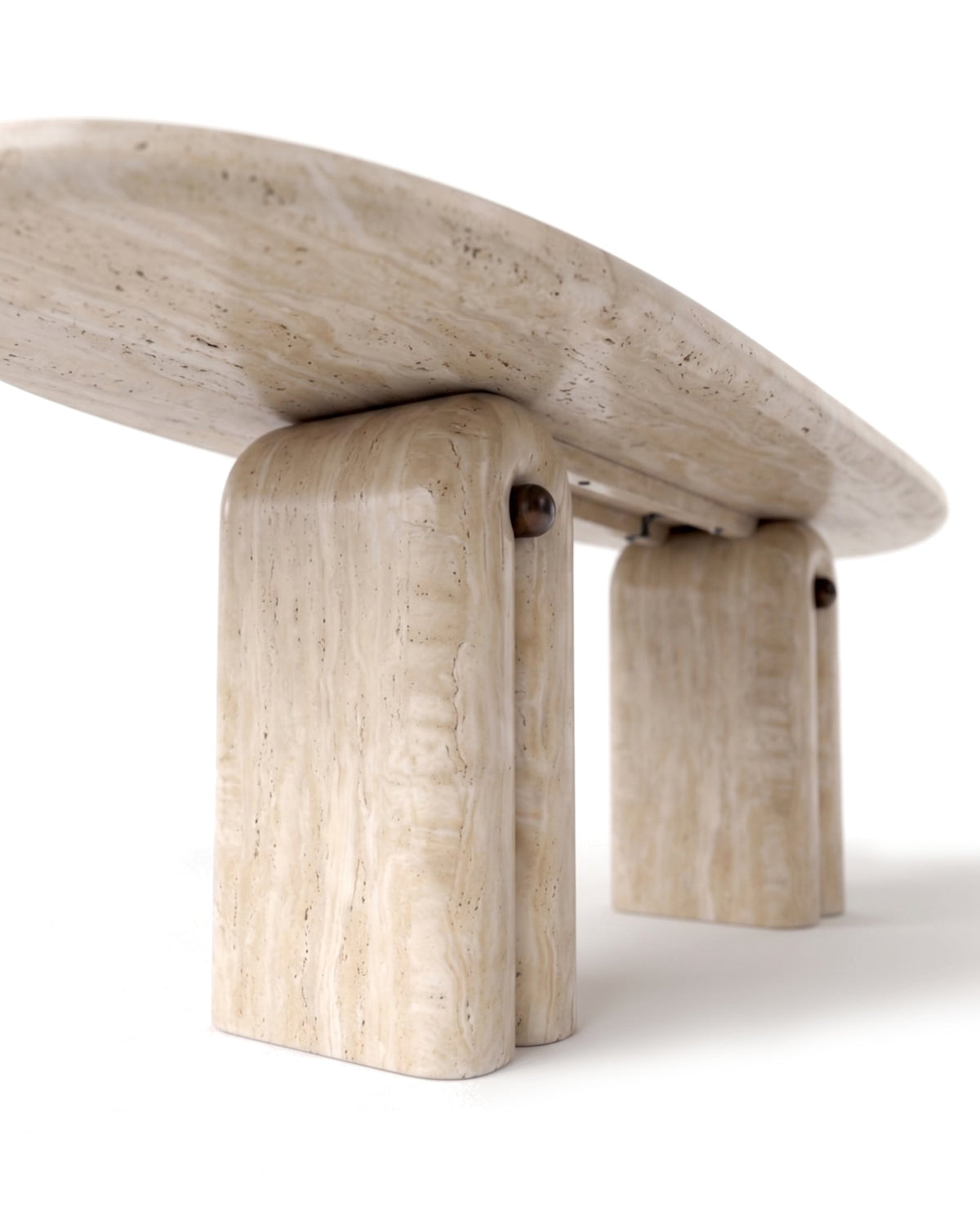 Clama Stone™ Dining Table | Travertine