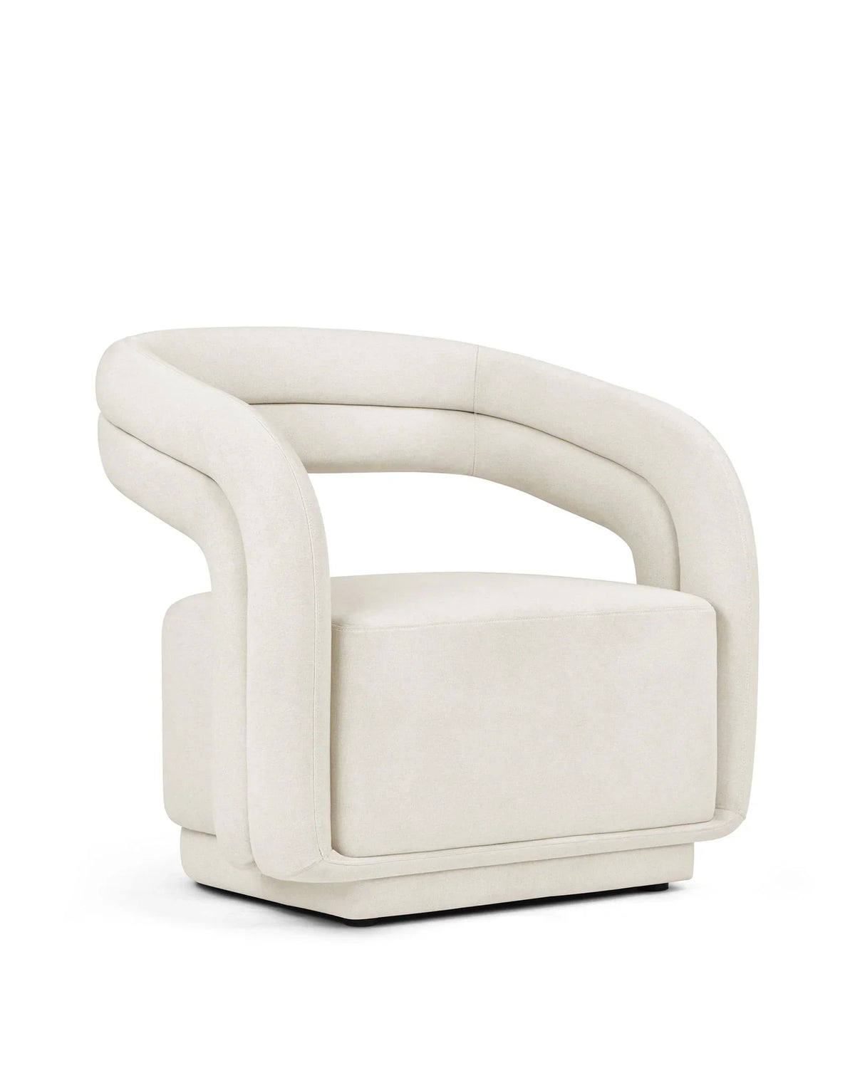 Cloe™ lounge chair | soft brushed woven fabric - chairs cloe | modern | madorne