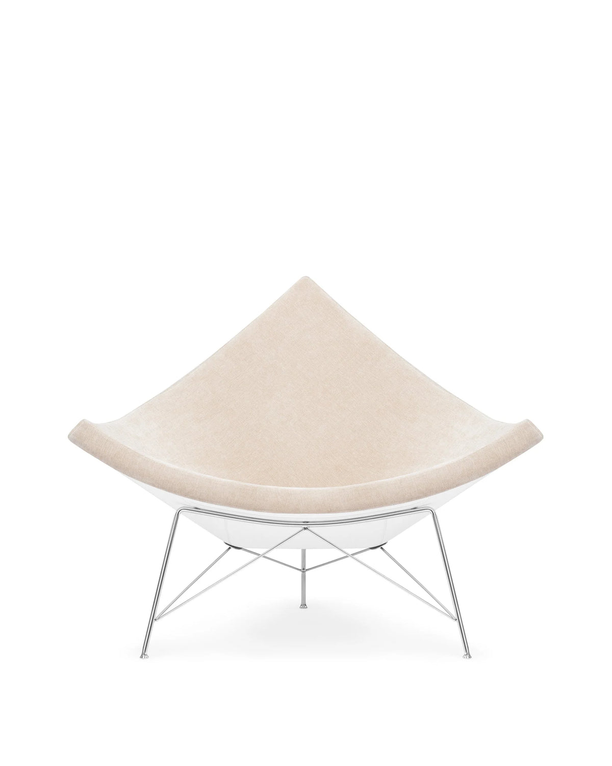 Coco 56™ lounge chair | tripod shell - beige chenille - chairs 56 | designer | madorne