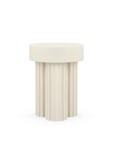 Cog™ outdoor side table | lightweight concrete - alabaster - tables cog | designer | madorne