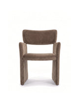Corona™ dining armchair | upholstered geometry - chair brown velvet - chairs crown armchair-inspired | madorne