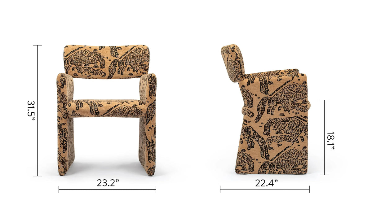 Corona™ dining armchair | upholstered geometry - chairs crown armchair-inspired | madorne