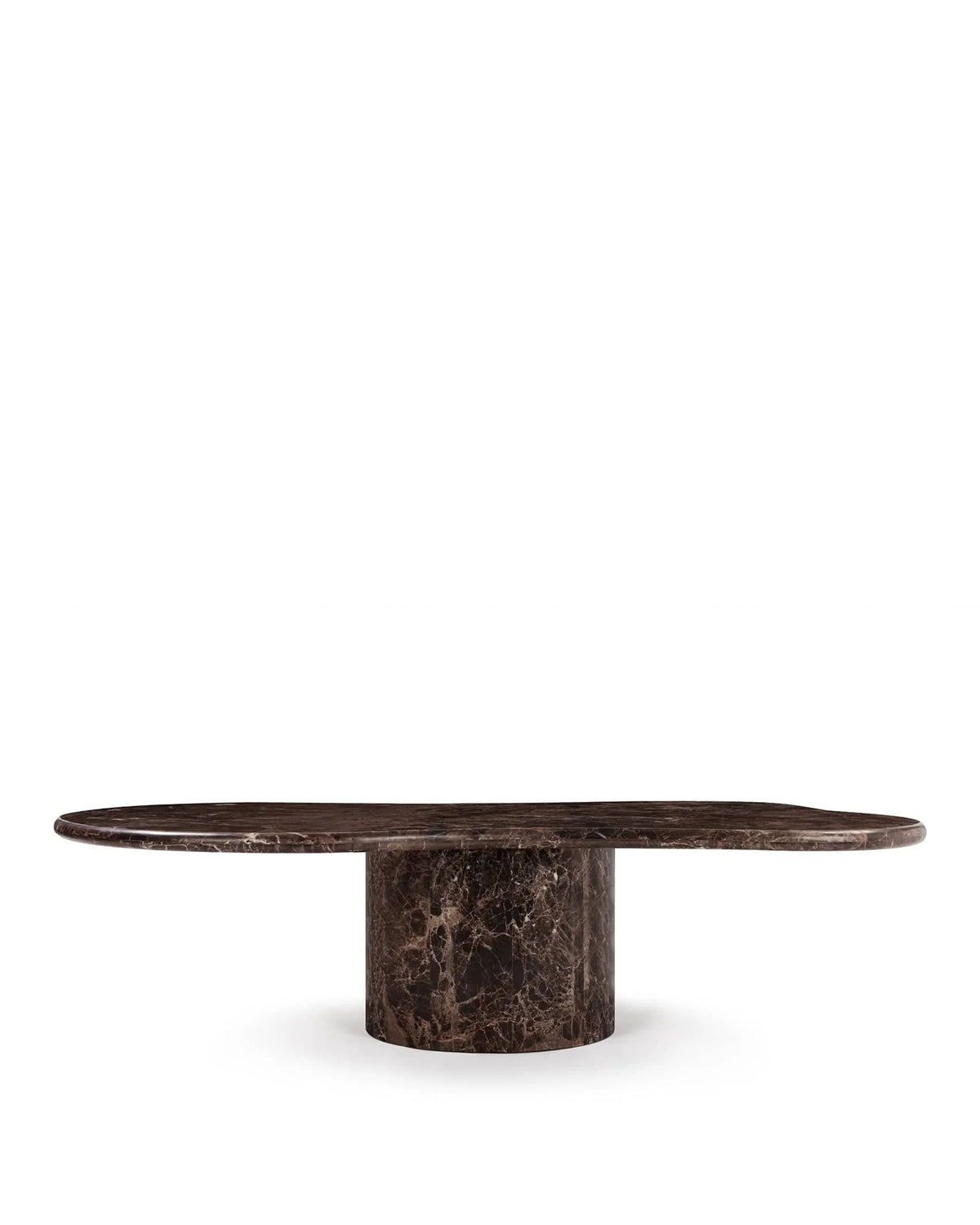 Cumulus™ stone coffee table | organic form - dark emperador marble - tables cloud-form | madorne