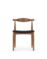 Curve 20 wide™ dining chair | sculpted wood - walnut - chairs wide | madorne