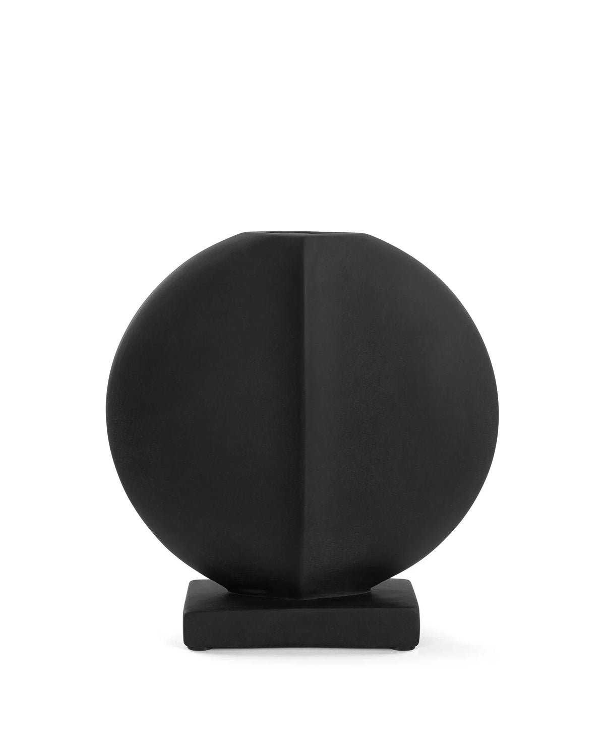 Daga™ vase mini | black painted ceramic - decor daga inspired by guggenheim | madorne