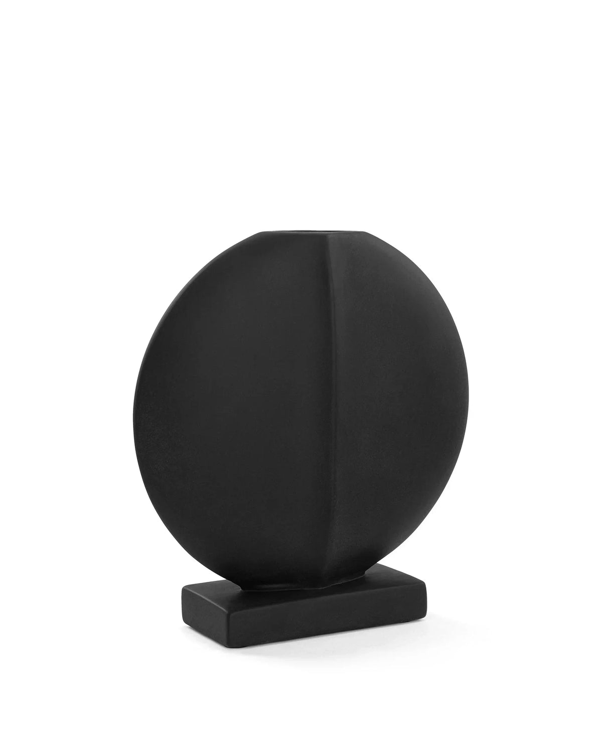 Daga™ vase mini | black painted ceramic - decor daga inspired by guggenheim | madorne