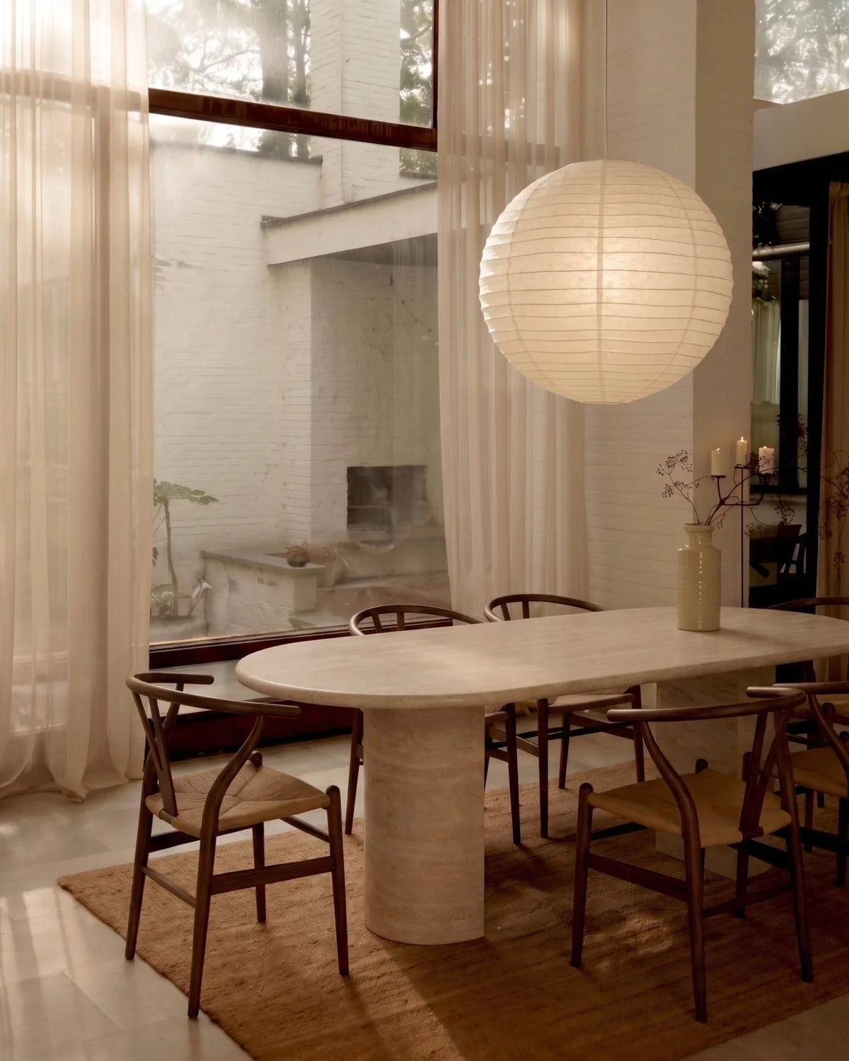 Danta 77™ dining table | marble or concrete - tables 77in | madorne