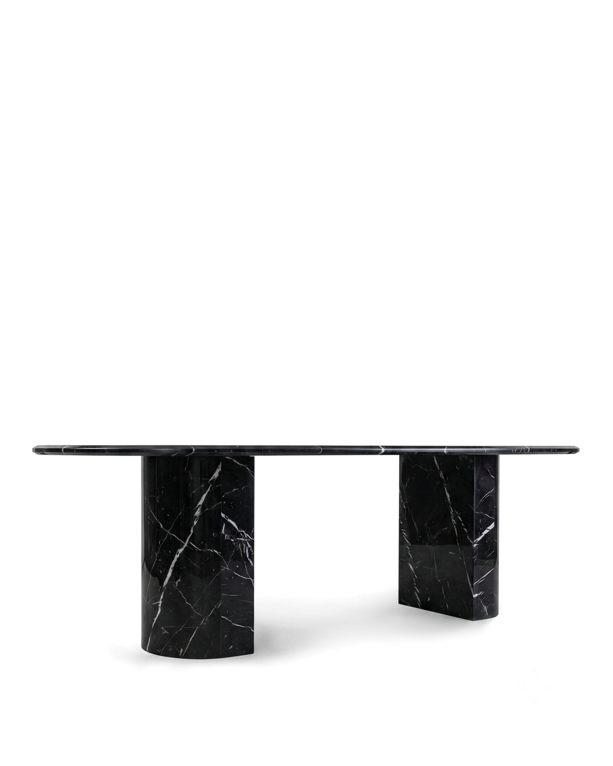 Danta nero™ 98-inch dining table | black marble - tables nero | madorne