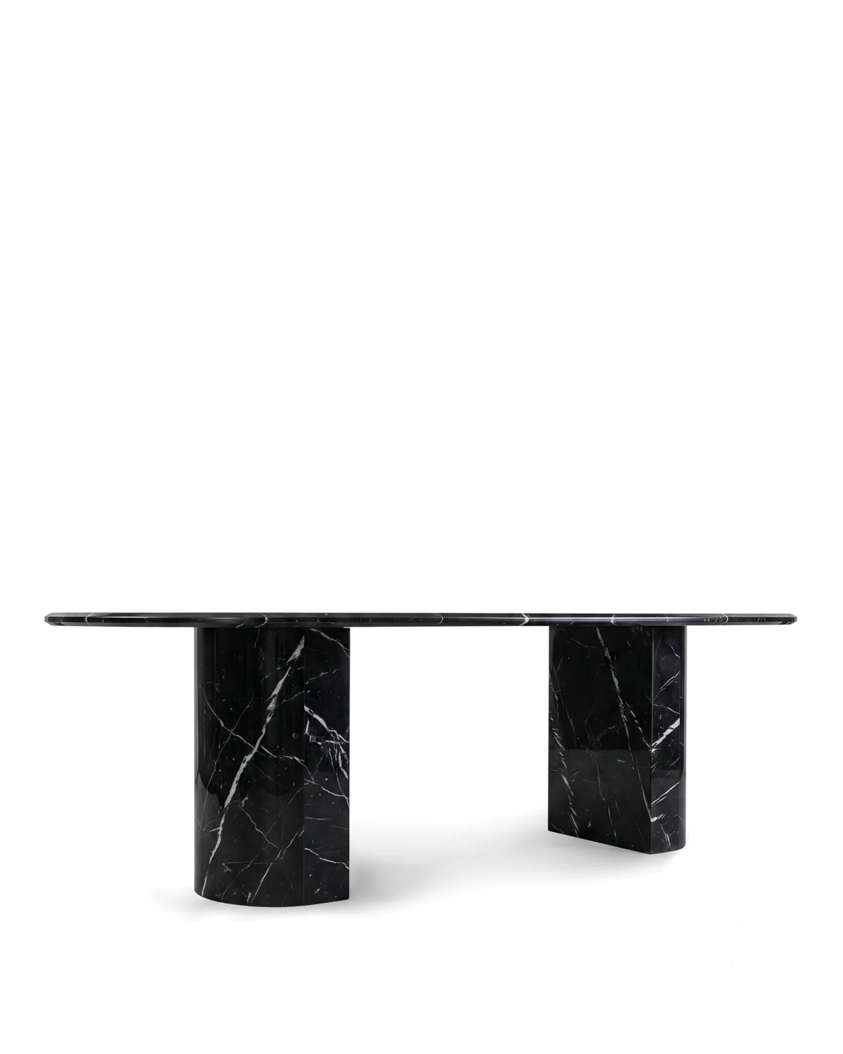 Danta nero™ 98-inch dining table | black marble - tables nero | madorne