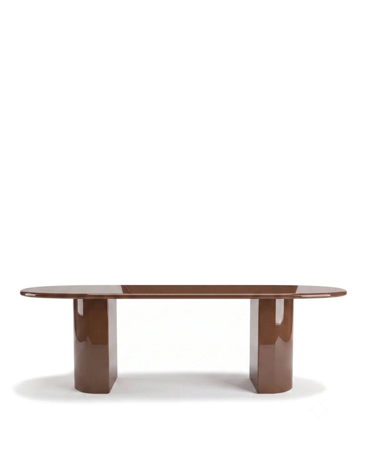 Dante 98™ dining table | sculptural finish - chocolate brown gloss - tables 98 | madorne
