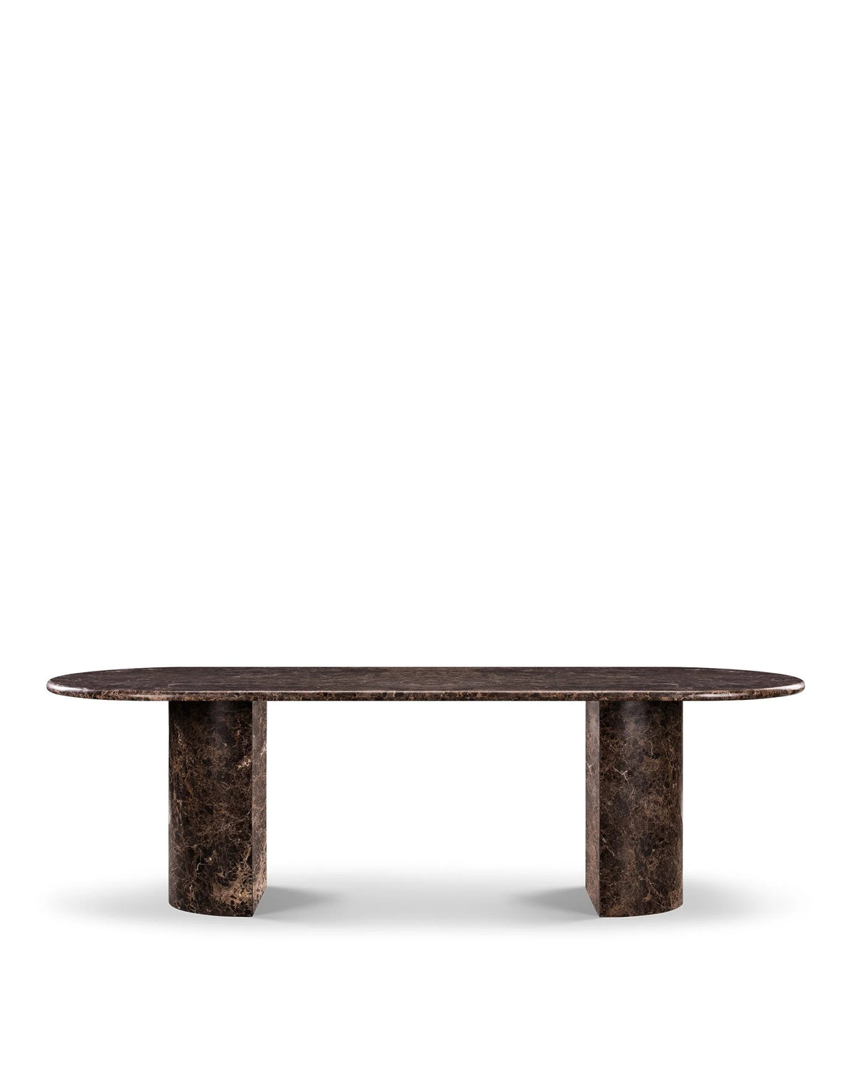Dante 98™ dining table | sculptural finish - dark emperador marble - tables 98 | madorne