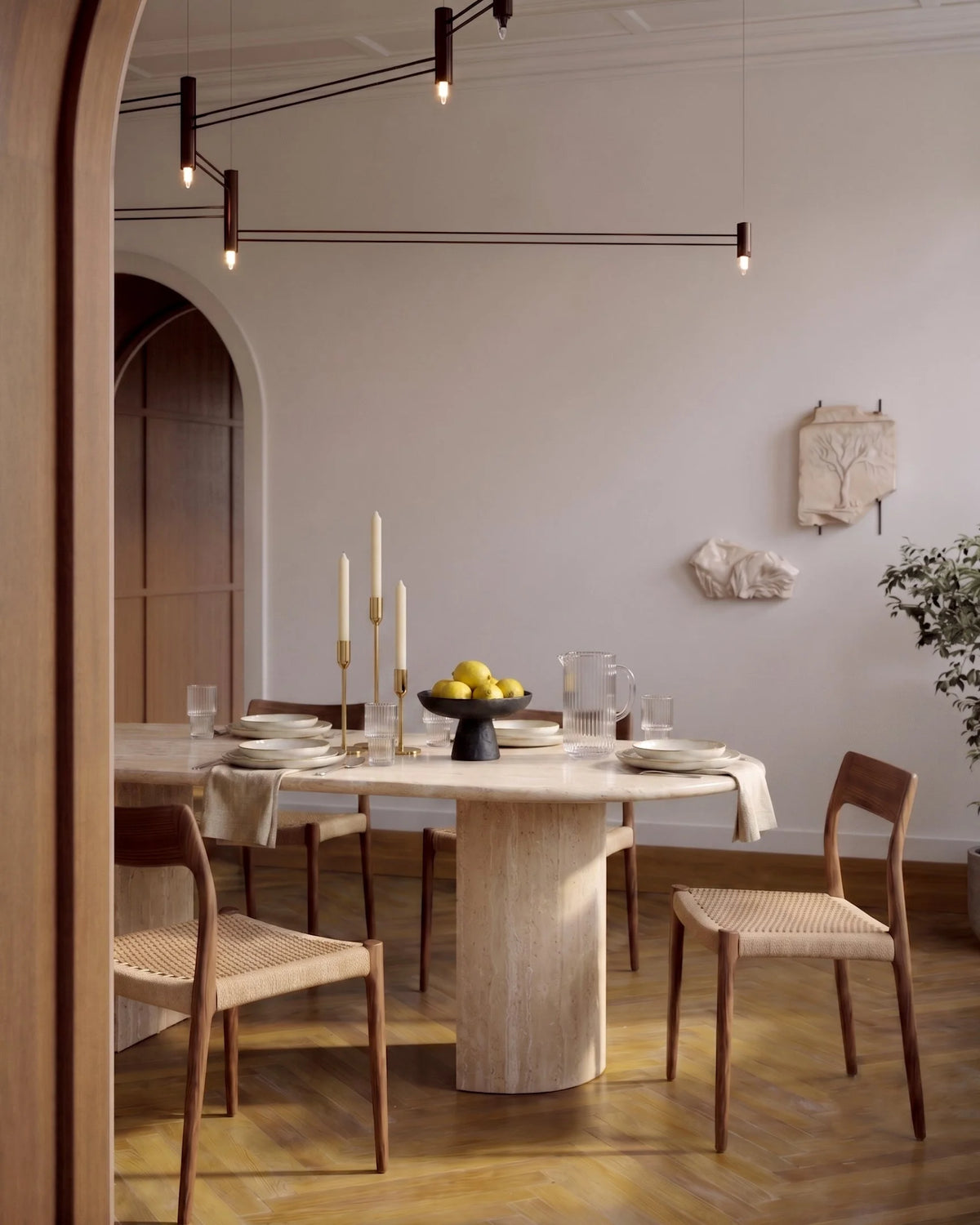 Dante 98™ dining table | sculptural finish - tables 98 | madorne