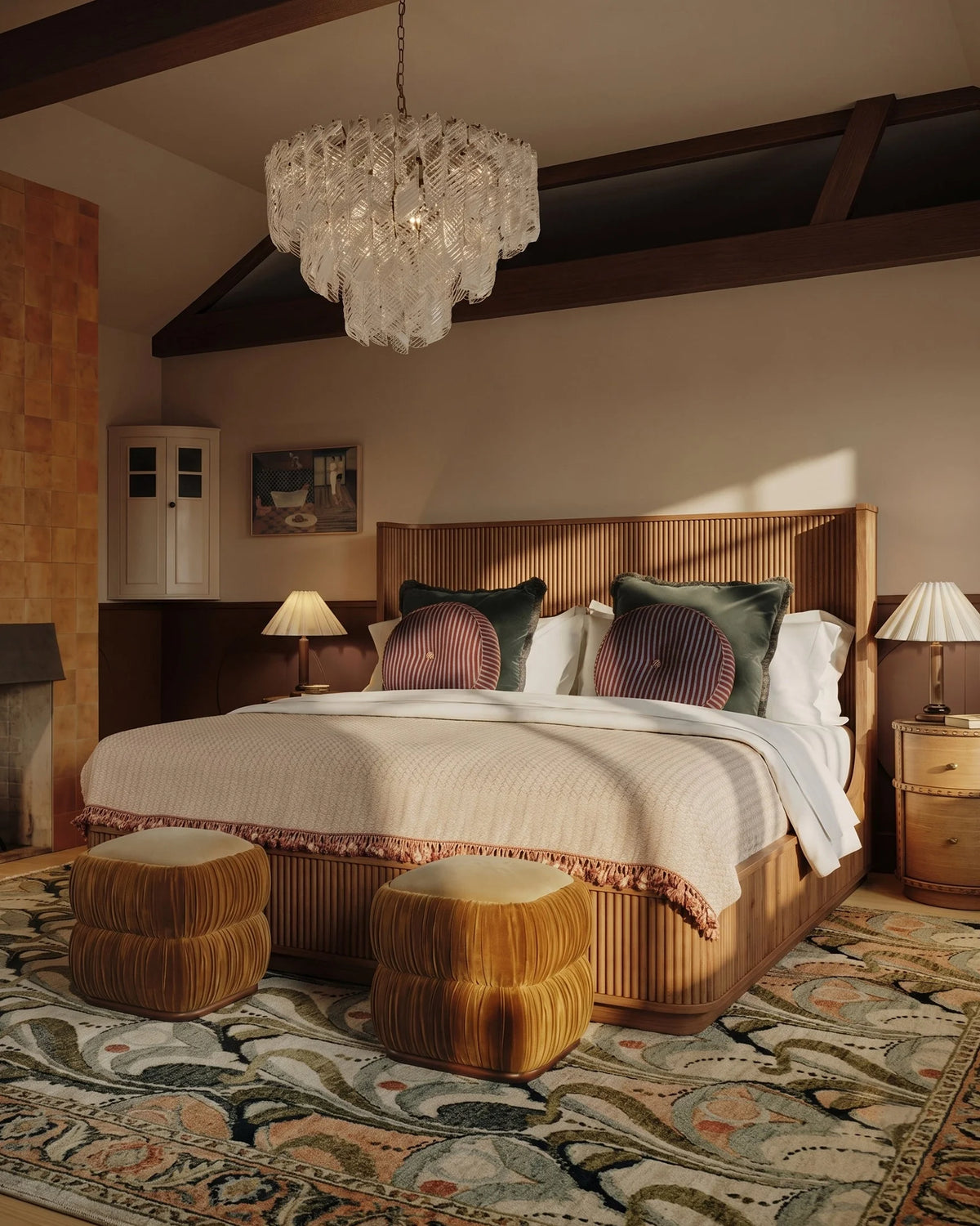 Dava™ queen bed | walnut - beds dava | modern furniture design | madorne