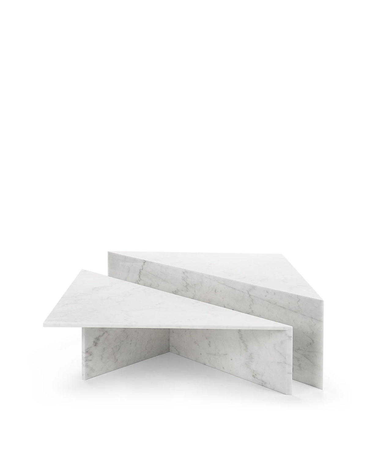 Deia™ coffee table set | polished italian white marble - tables deia | madorne