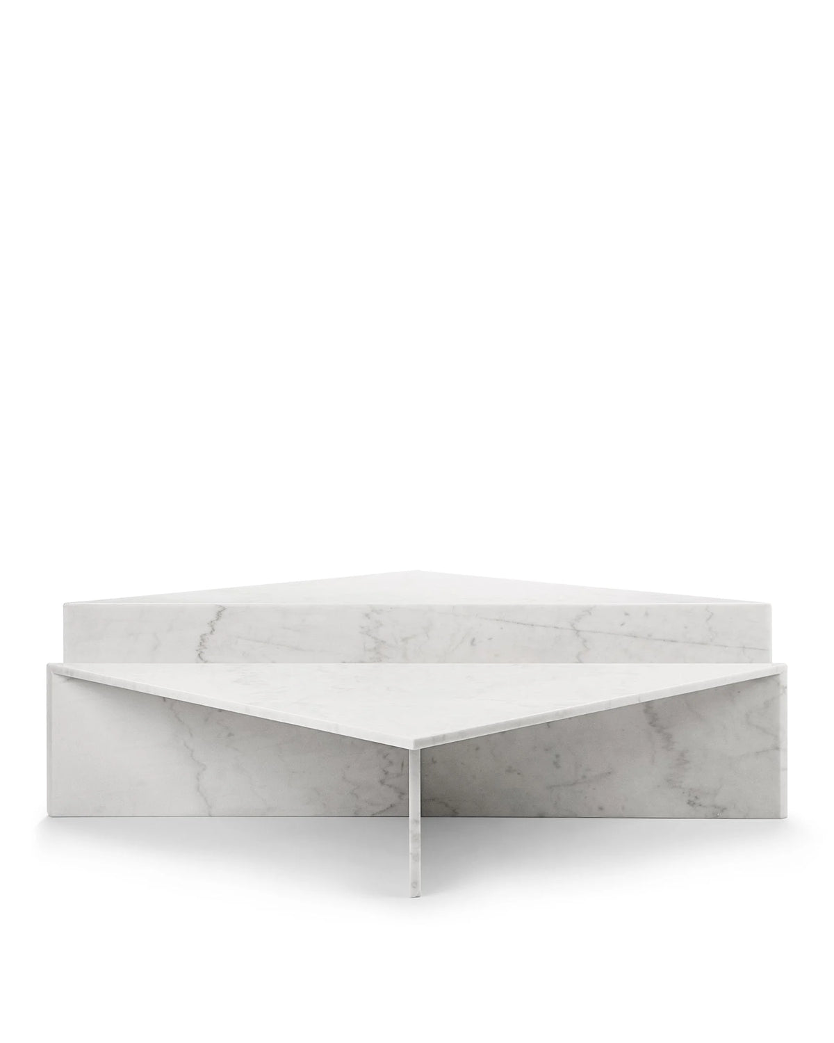 Deia™ coffee table set | polished italian white marble - tables deia | madorne