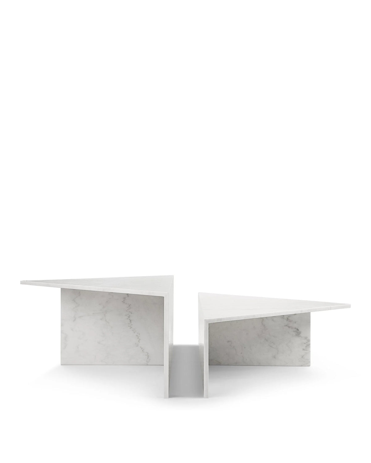 Deia™ coffee table set | polished italian white marble - tables deia | madorne