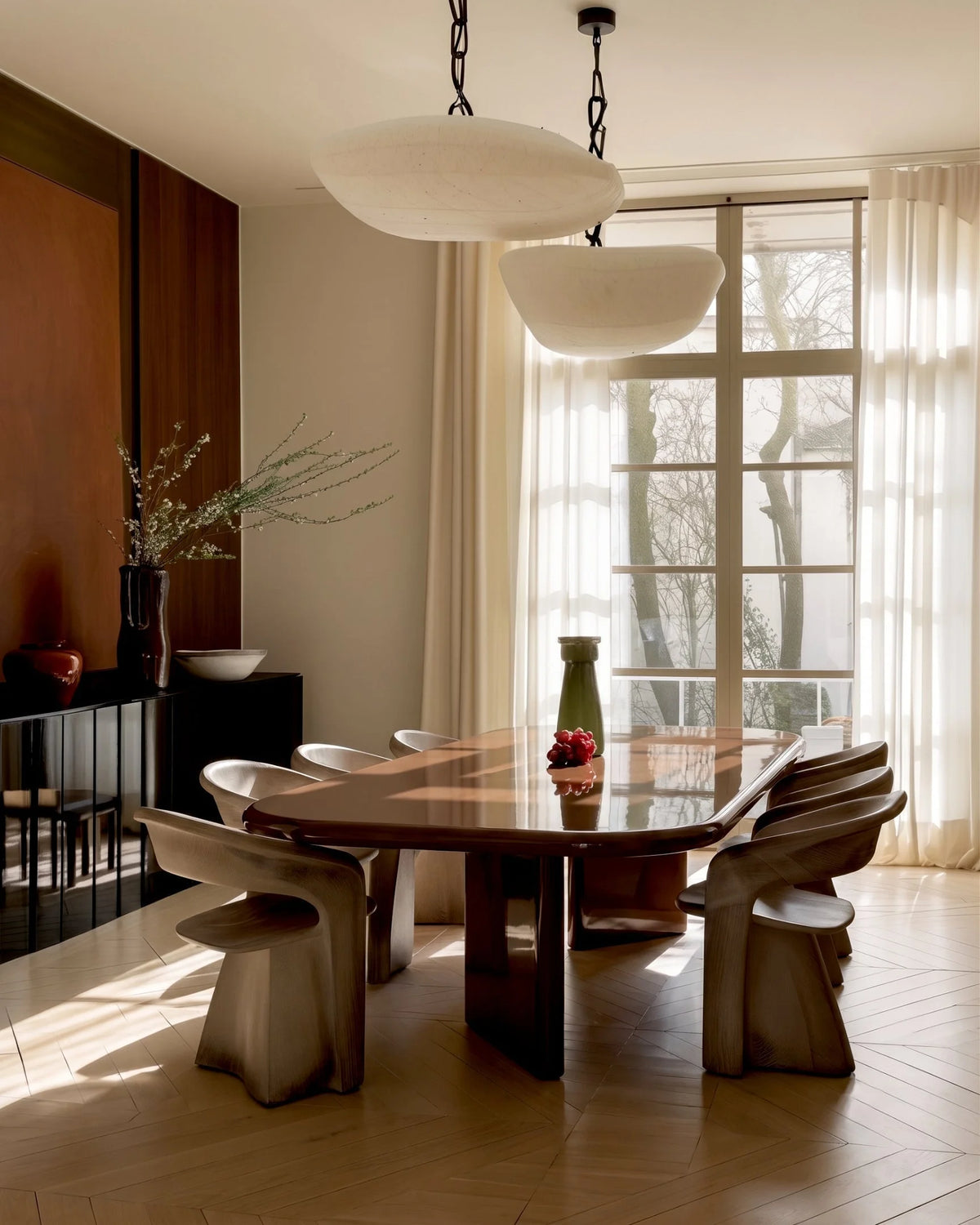 Dia 98™ dining table | chocolate lacquer - tables 98 | modern | madorne
