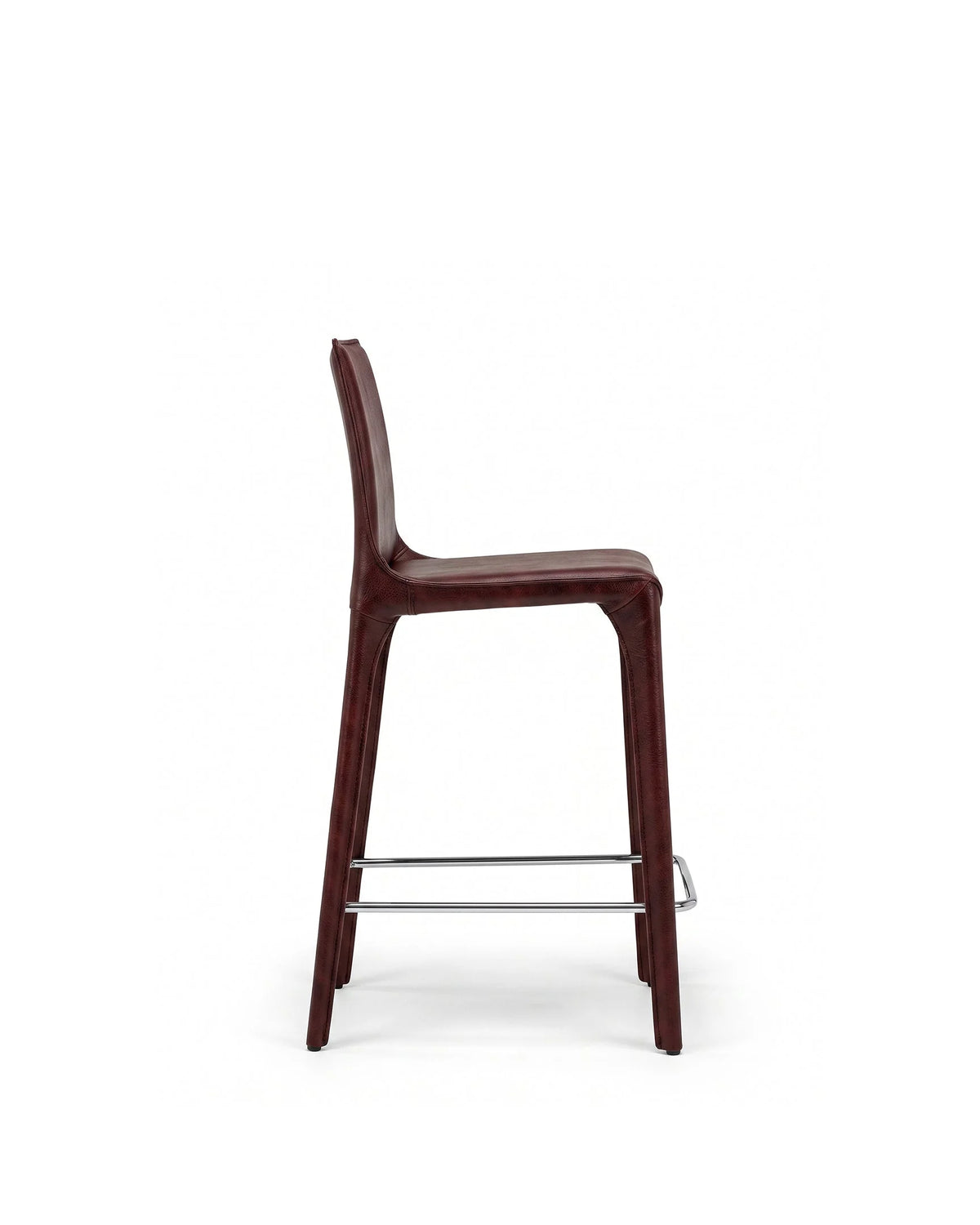 Doma 08™ counter stool | leather upholstery - bar & stools 08 inspired by cab 410 | madorne