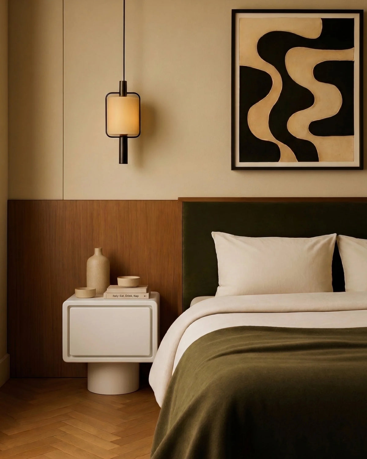 Ella™ nightstand | push-open drawer - side tables ella | modern table | madorne