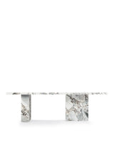 Enza™ dining table 98in | stone finish - modellato marble - tables enza inspired by androgyne | madorne