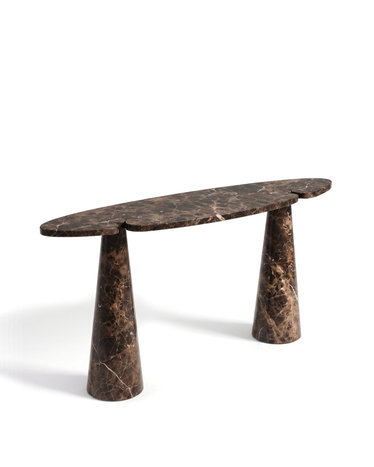 Eros stone™ console table | dark emperador marble - tables table-inspired | madorne